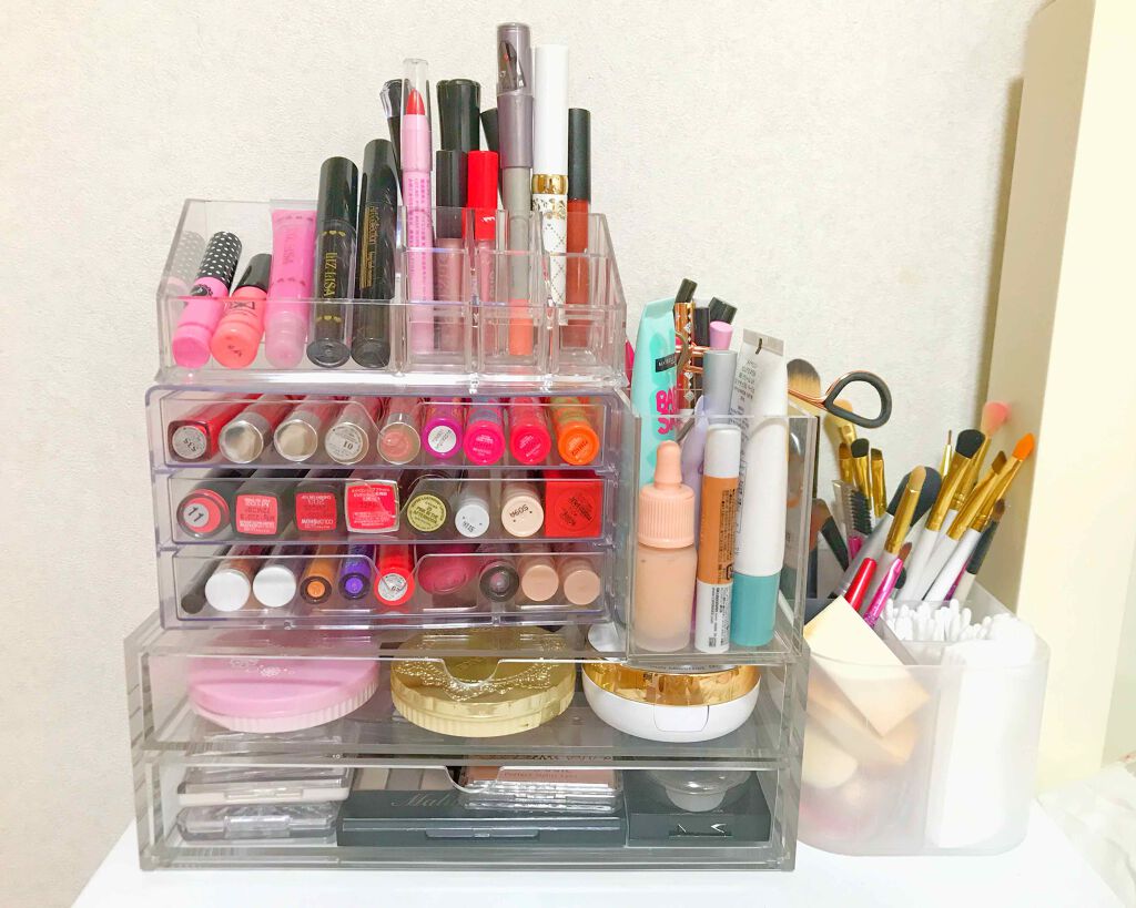 重なるアクリルケース2段引出・大/無印良品/その他化粧小物を使ったクチコミ(1枚目)