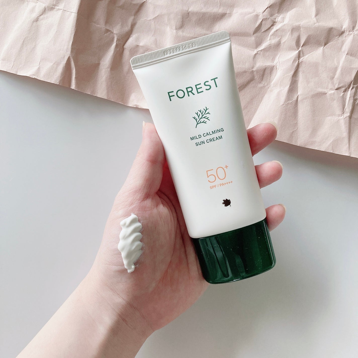 フォレスト マイルドカーミングサンクリーム/FoRest by Greenfinger/日焼け止めクリームを使ったクチコミ(2枚目)