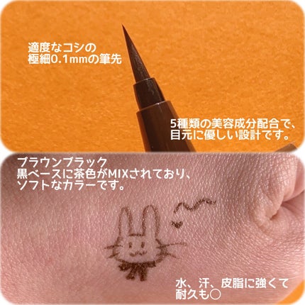 シルキーリキッドアイライナーWP/D-UP/リキッドアイライナーを使ったクチコミ(2枚目)