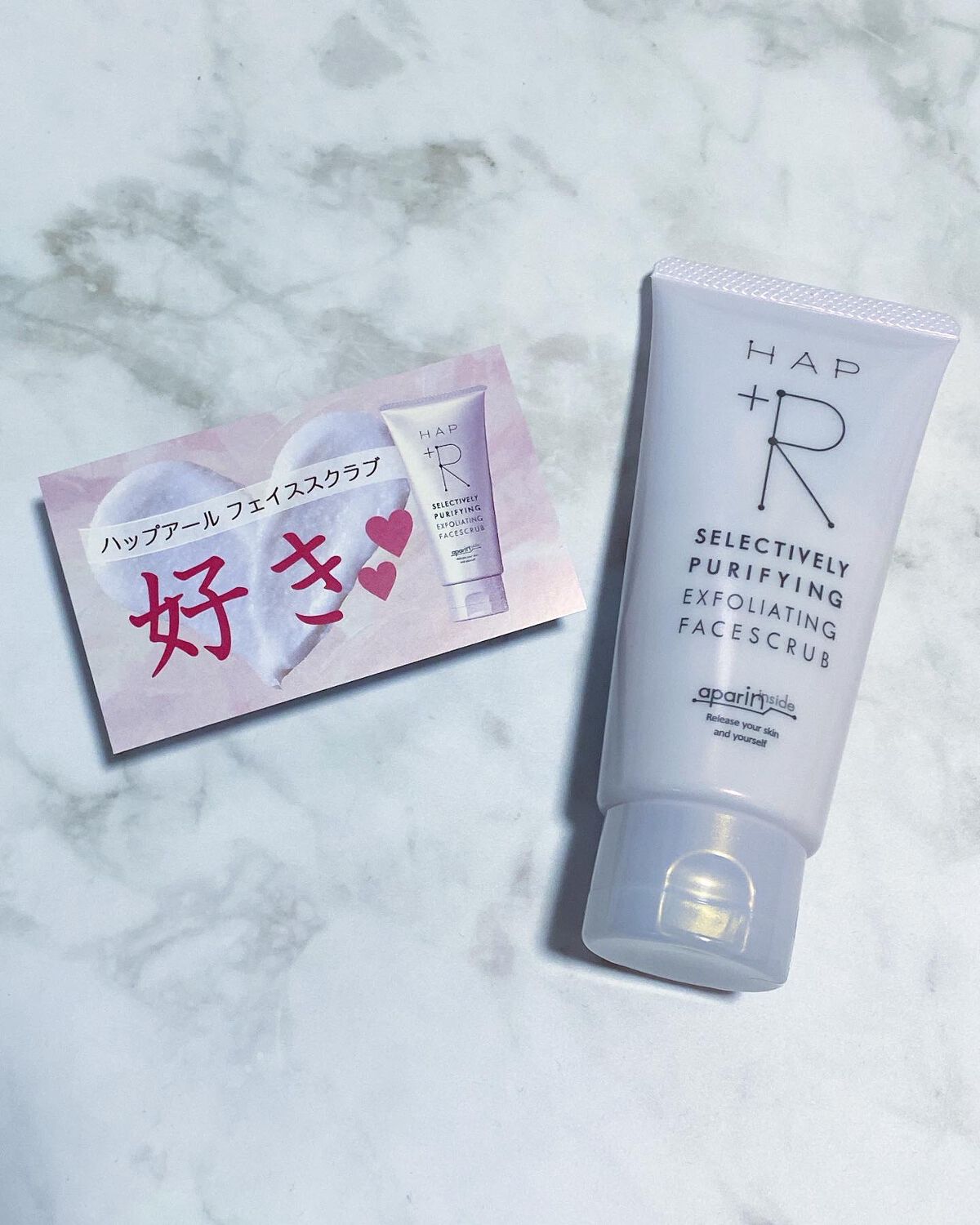 フェイススクラブ /HAP+R/スクラブ・ゴマージュを使ったクチコミ(1枚目)