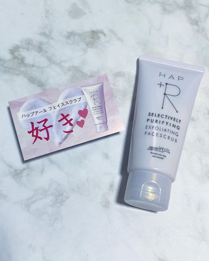 フェイススクラブ /HAP+R/スクラブ・ゴマージュを使ったクチコミ(1枚目)