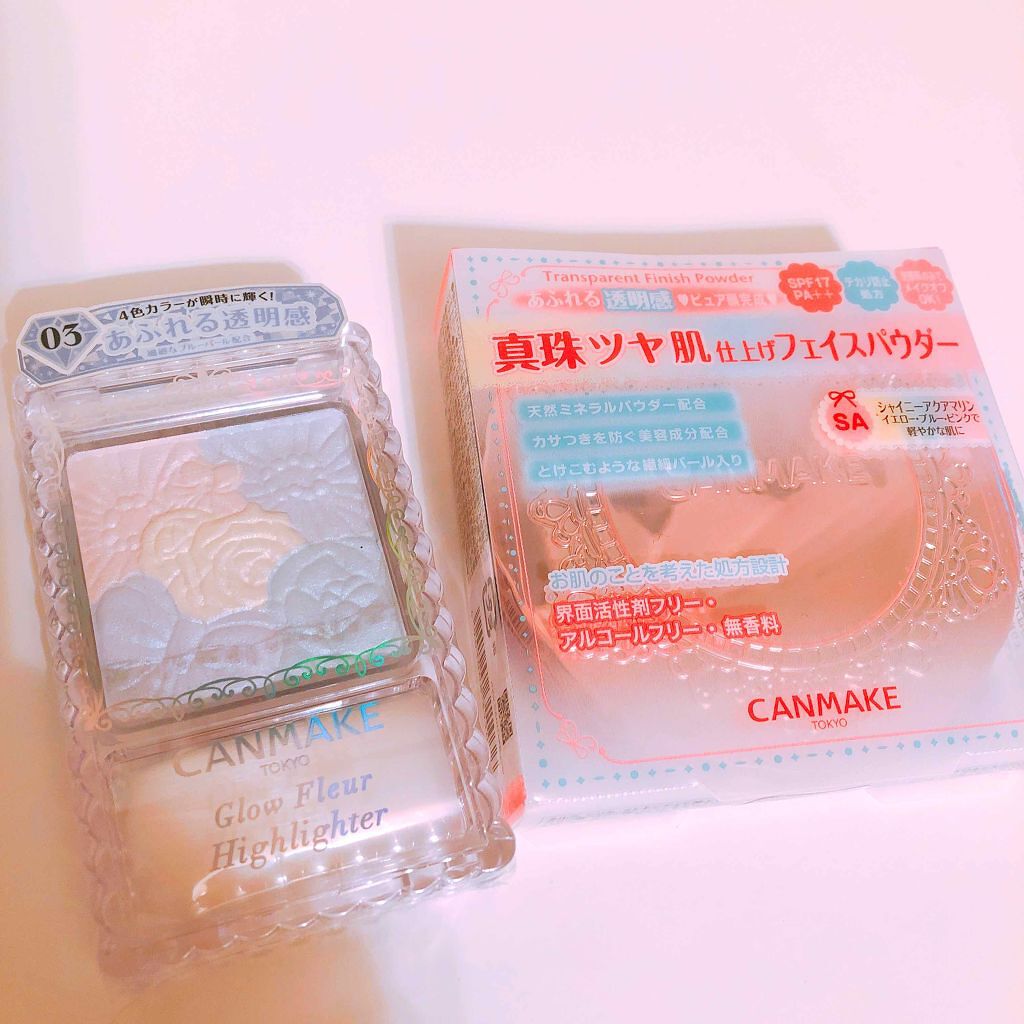 グロウフルールハイライター/キャンメイク/パウダーハイライトを使ったクチコミ（1枚目）