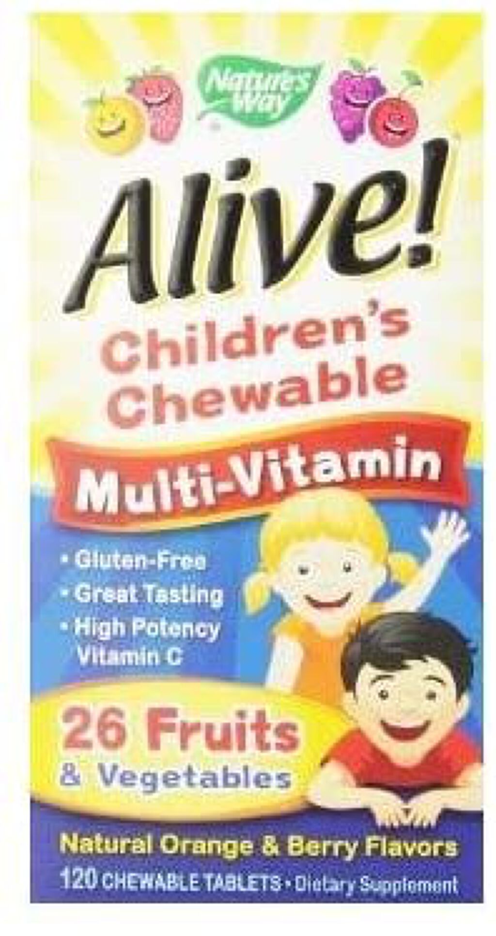Nature's Way アライブ！キッズマルチビタミンチュワブル