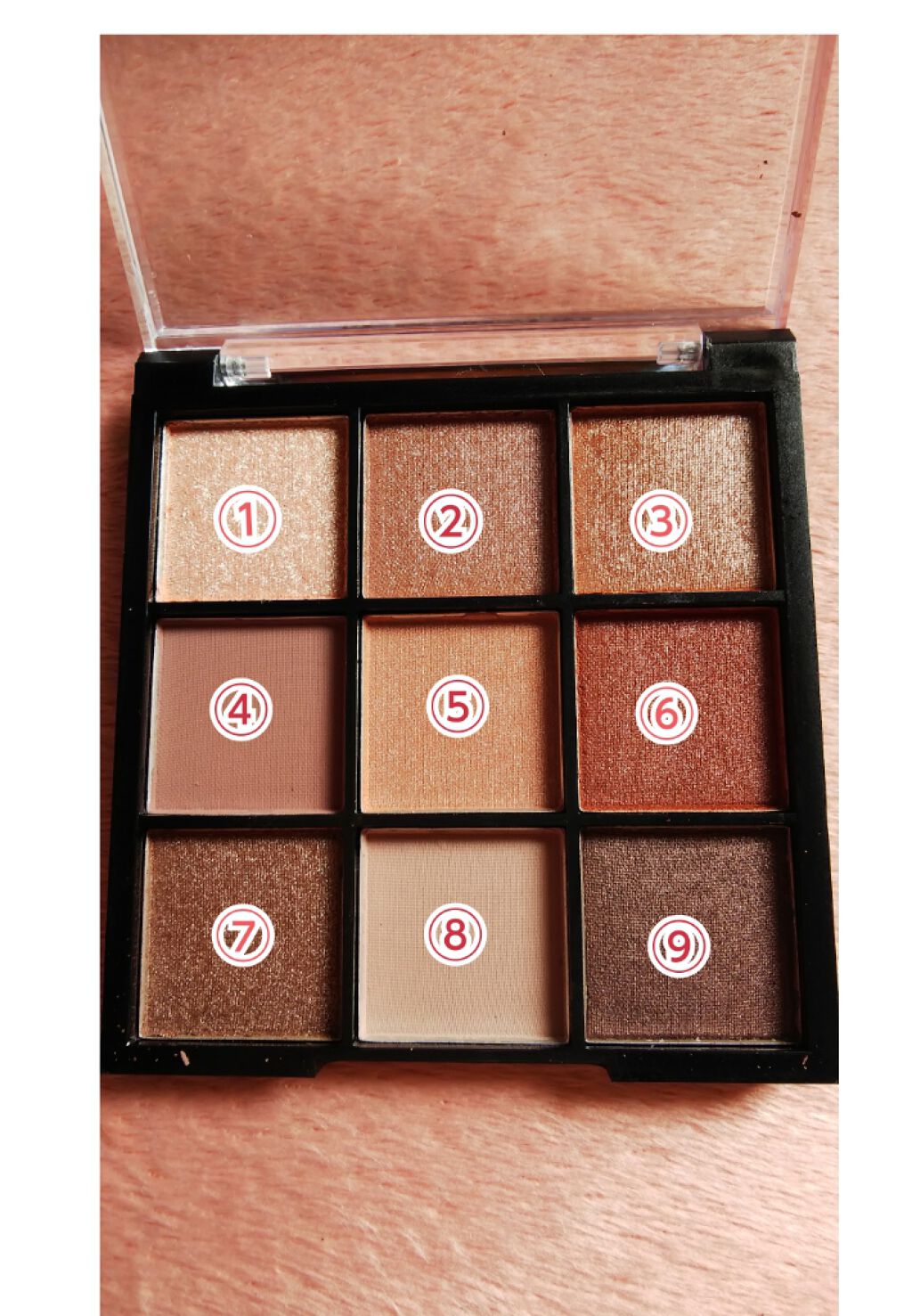 UR GLAM BLOOMING EYE COLOR PALETTE/U R GLAM/アイシャドウパレットを使ったクチコミ(3枚目)