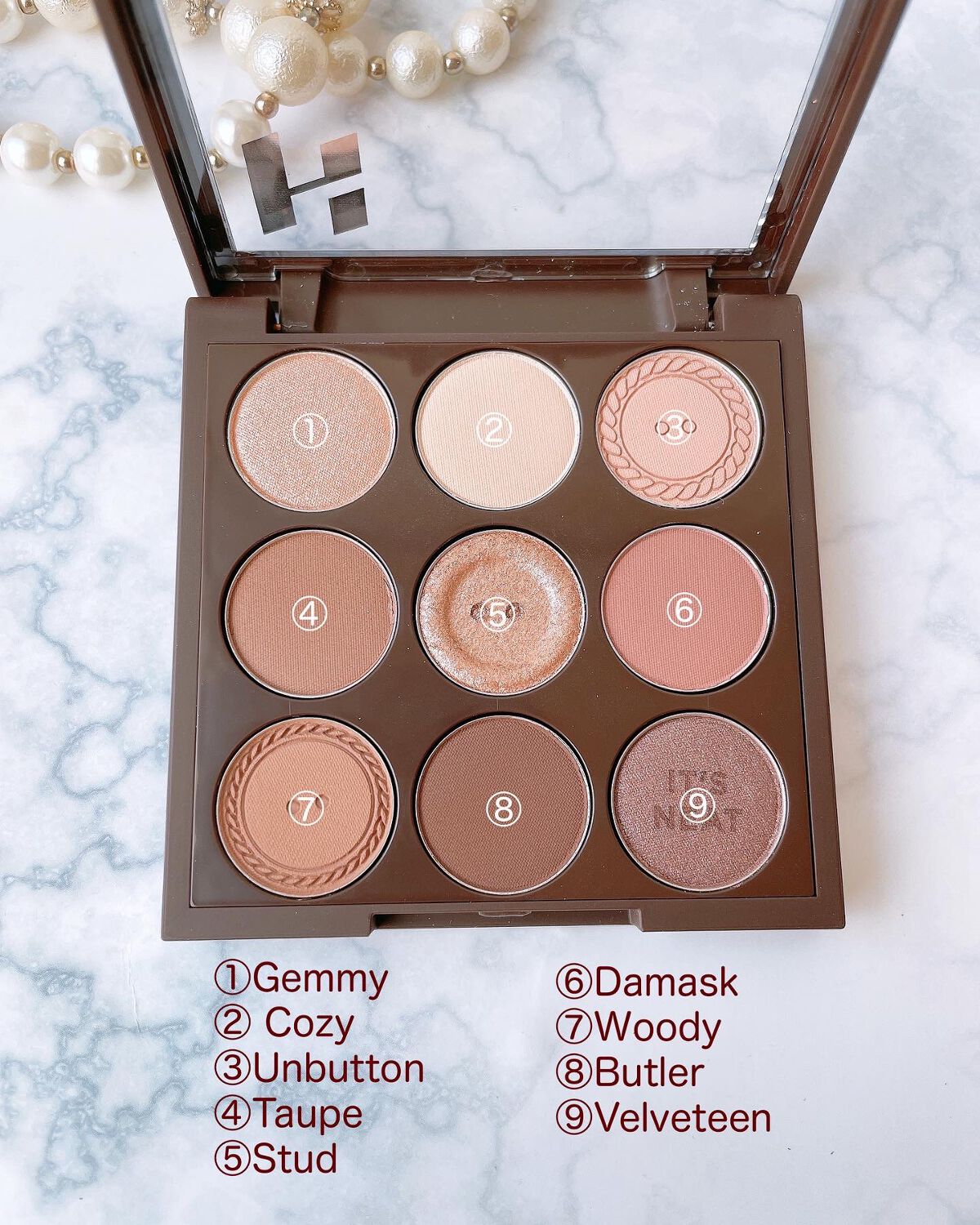 マイフェイブムードアイパレット 9カラー/HOLIKA HOLIKA/アイシャドウパレットを使ったクチコミ(3枚目)