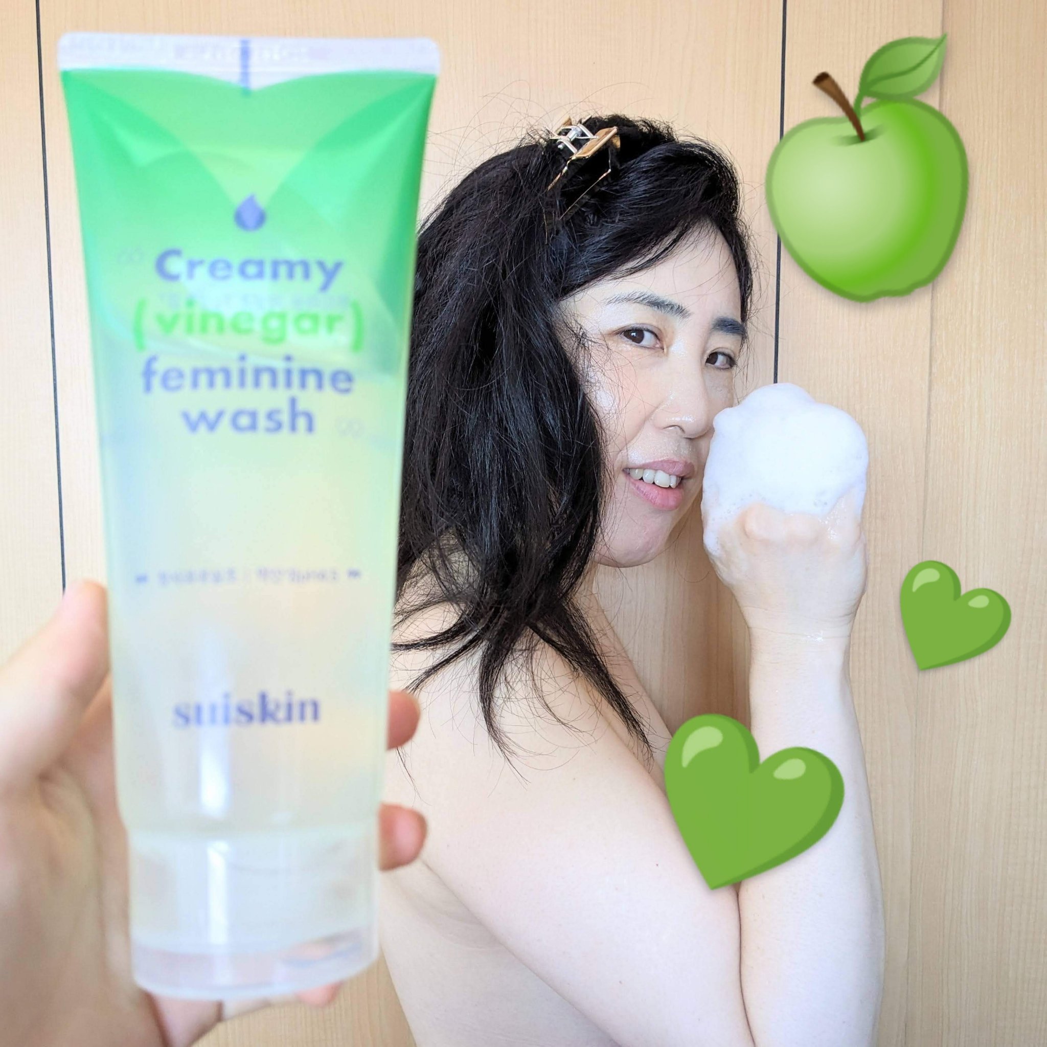 クリーミービネガーフェミニンウォッシュ/suiskin/ボディソープを使ったクチコミ（1枚目）
