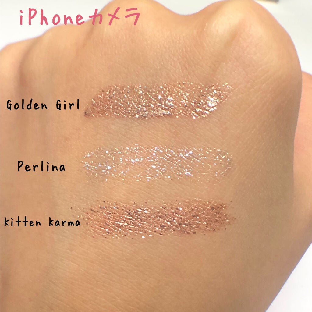 グリッター&グロウ リキッドアイシャドウ/stila/グリッターを使ったクチコミ(5枚目)