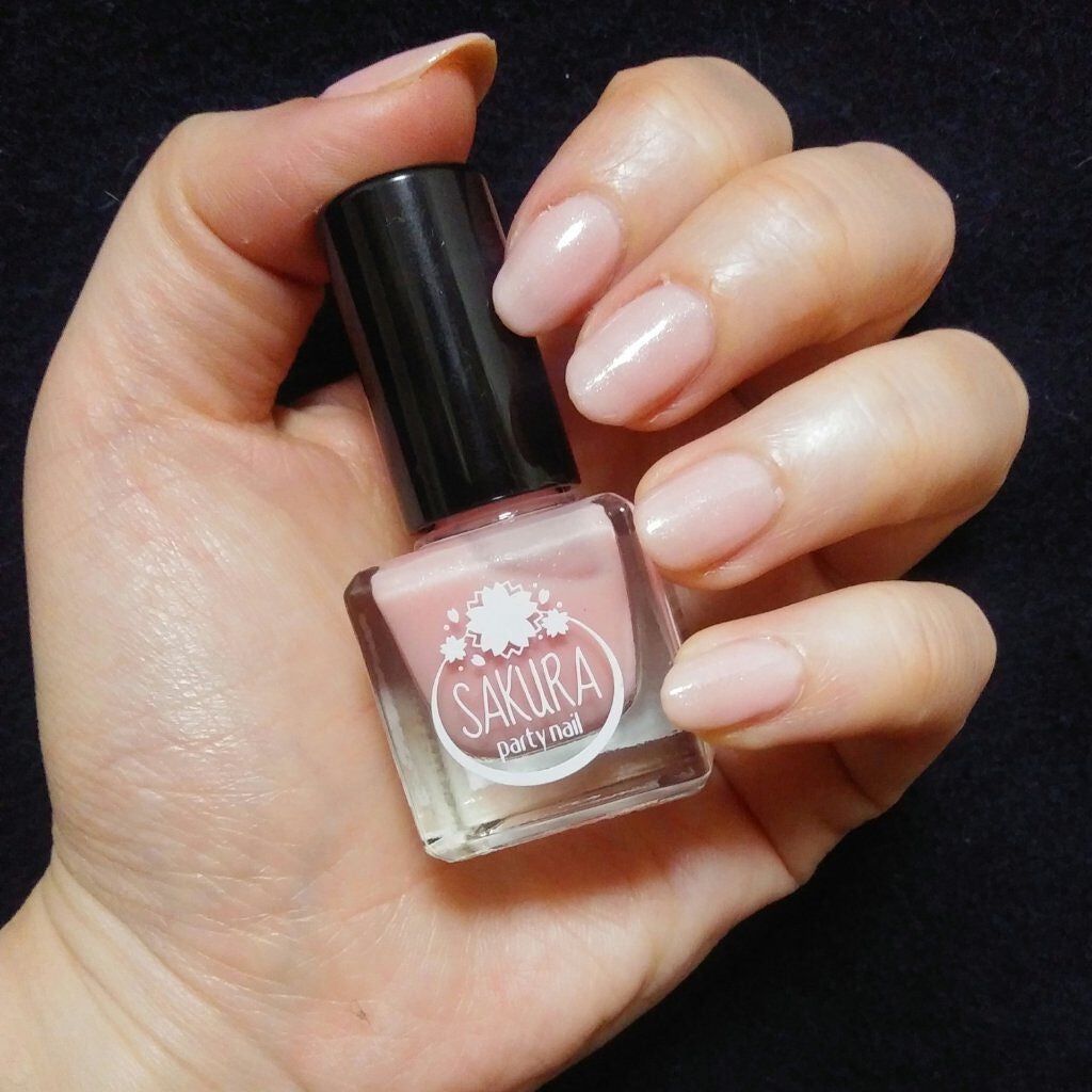 さくらパーティネイル/セリア/マニキュアを使ったクチコミ(2枚目)