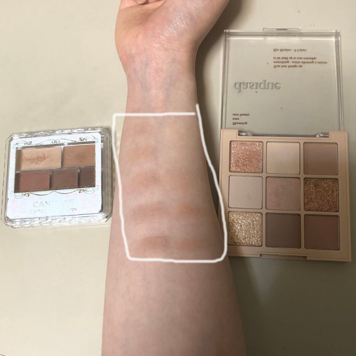 パーフェクトマルチアイズ/キャンメイク/アイシャドウパレットを使ったクチコミ(3枚目)