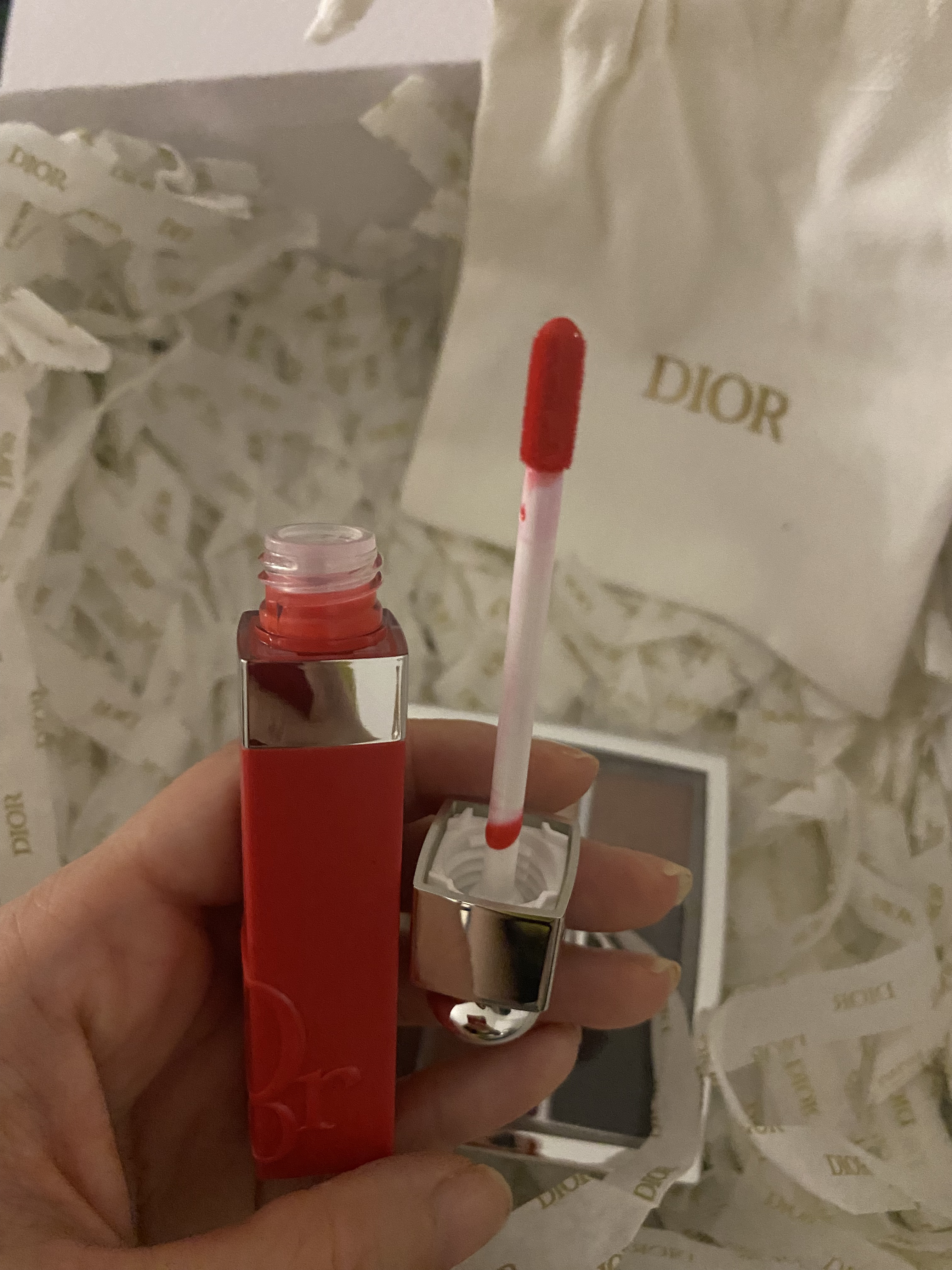 ディオール アディクト リップ ティント 661 ナチュラル ハイビスカス/Dior/リップティントを使ったクチコミ（2枚目）