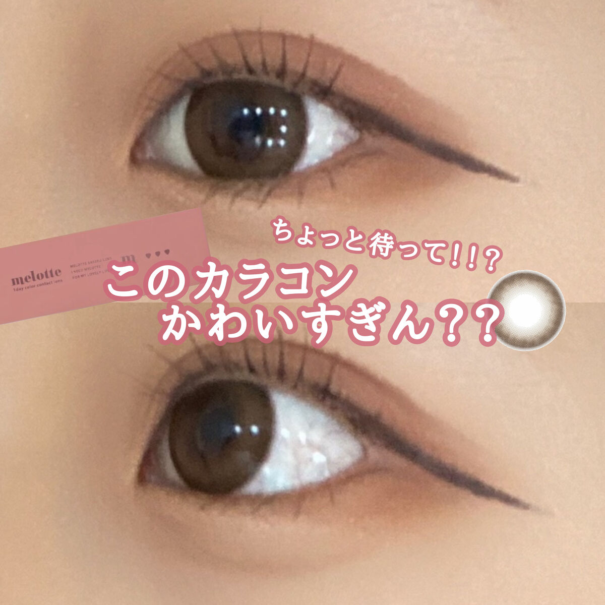 melotte 1day シークレットベア/melotte/ワンデー（１DAY）カラコンを使ったクチコミ（1枚目）