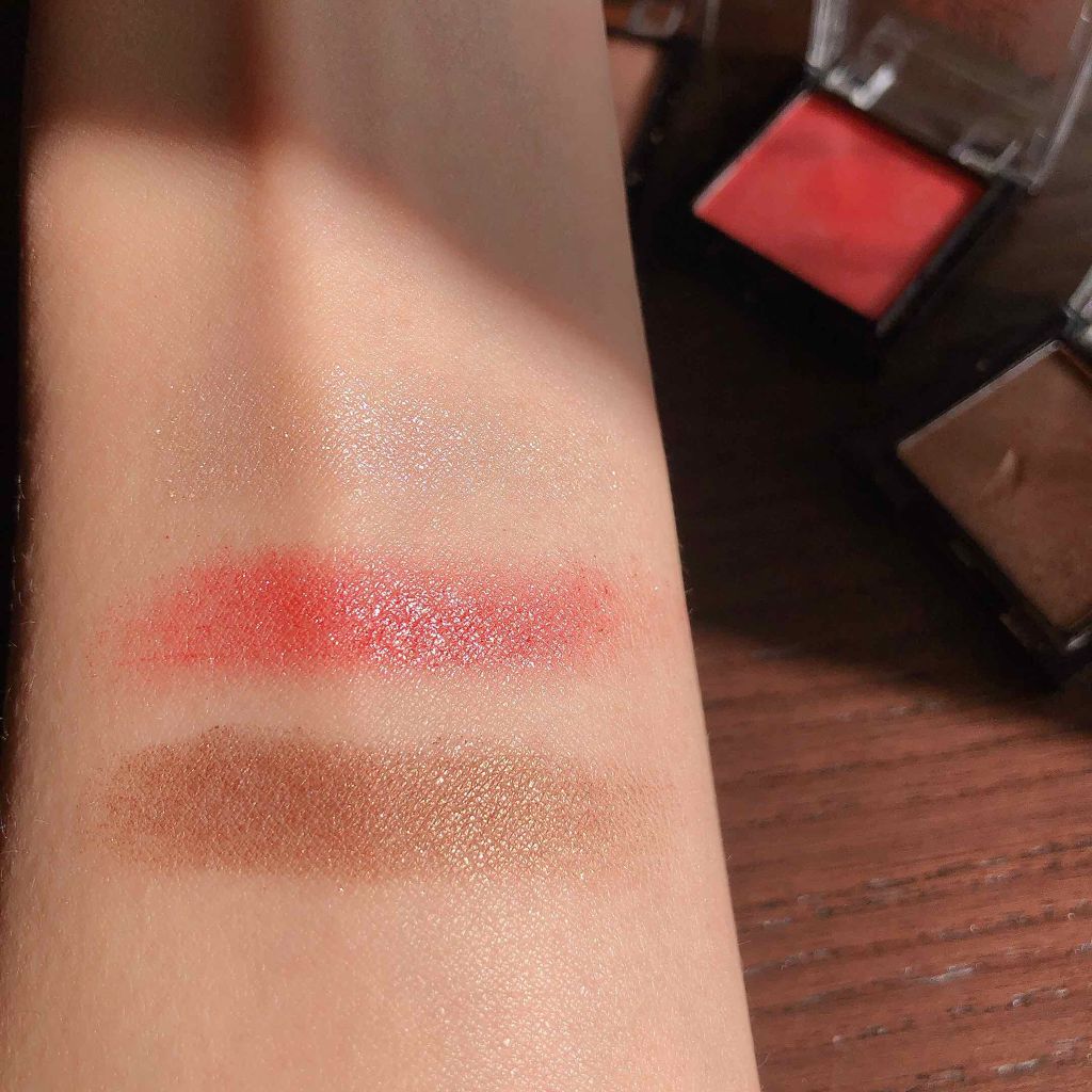 UR GLAM　POWDER EYESHADOW ショコラブラウン〈パール〉/U R GLAM/単色アイシャドウを使ったクチコミ（3枚目）