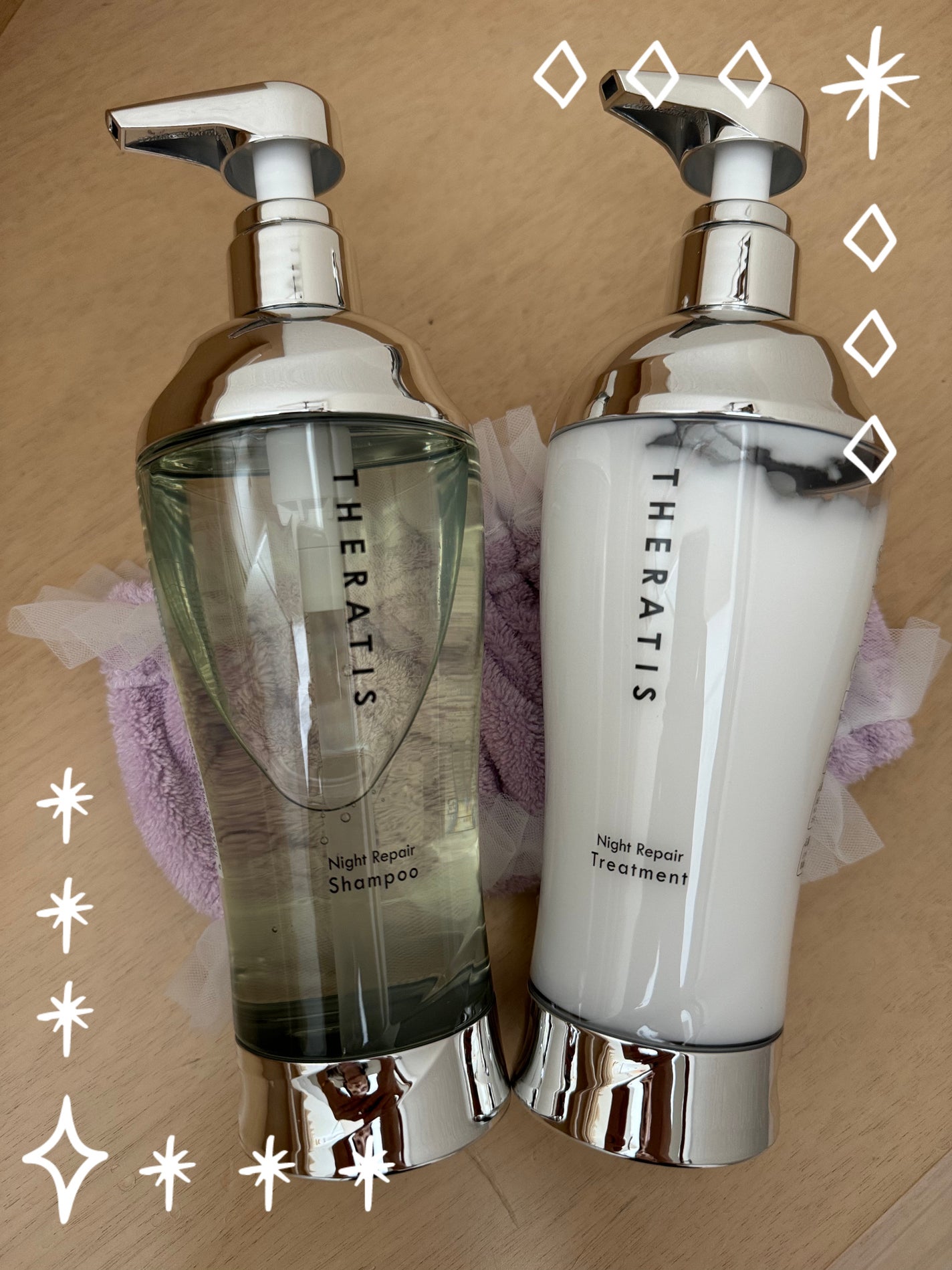 ナイトリペア シャンプー/ヘアトリートメント/THERATIS/シャンプー・コンディショナーを使ったクチコミ(1枚目)