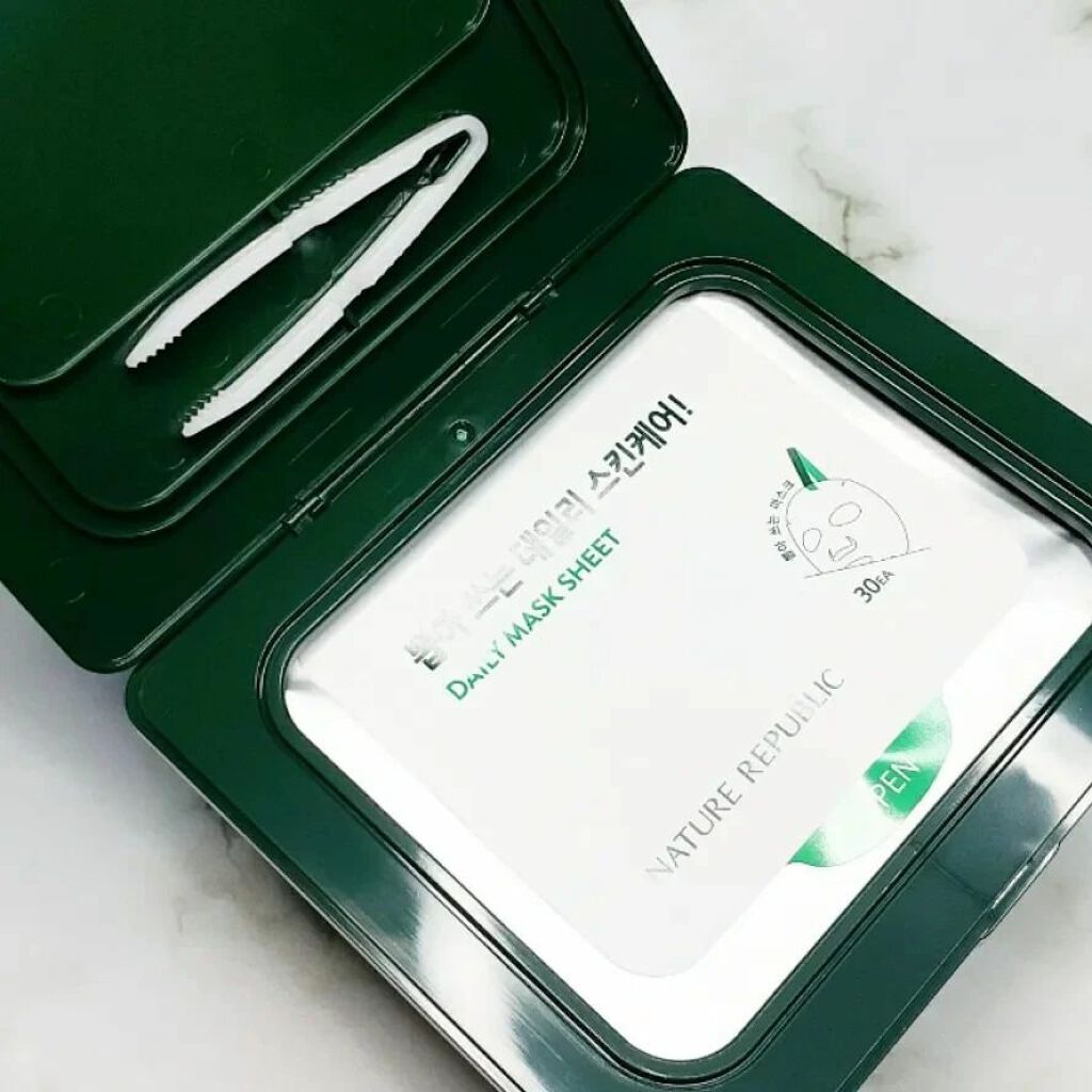 グリーンダーマCICA デイリーシートマスク/ネイチャーリパブリック/シートマスク・パックを使ったクチコミ（2枚目）
