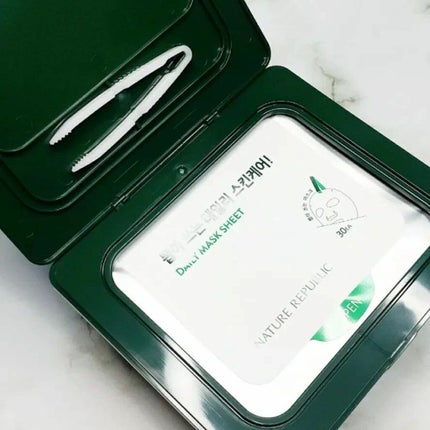 グリーンダーマCICA デイリーシートマスク/ネイチャーリパブリック/シートマスク・パックを使ったクチコミ(2枚目)