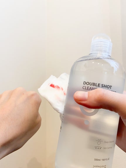 ダブルショットクレンジングウォーター/LUOKI/クレンジングウォーターを使ったクチコミ(5枚目)