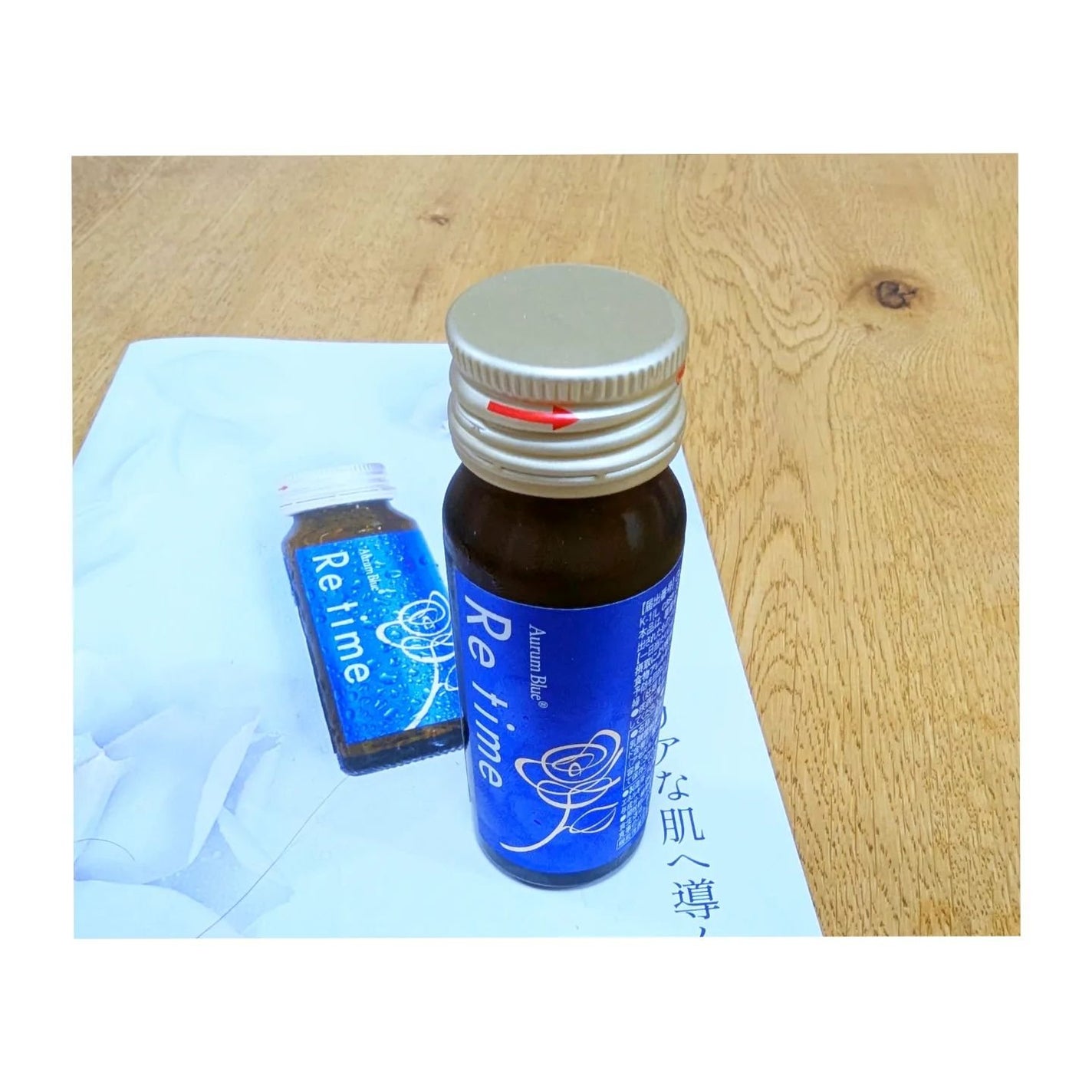 Re time ブルーローズドリンク/オーラムブルー/美容ドリンクを使ったクチコミ(2枚目)