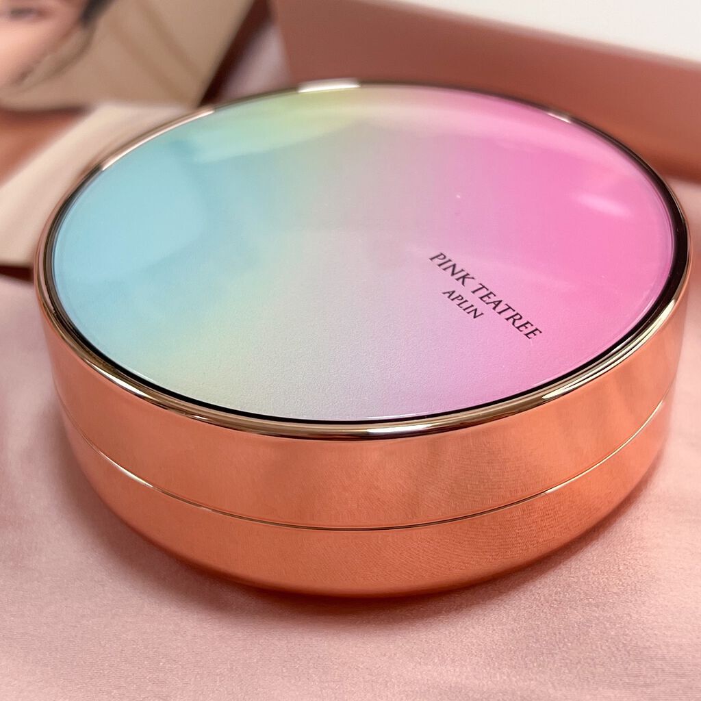 ピンクティーツリーカバークッション/APLIN/クッションファンデーションを使ったクチコミ（2枚目）