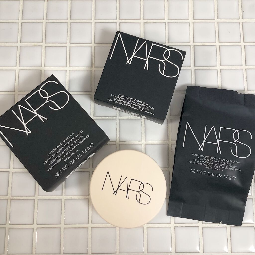 ピュアラディアントプロテクション アクアティックグロー クッションファンデーション SPF50+/PA+++/NARS/クッションファンデーションを使ったクチコミ(1枚目)