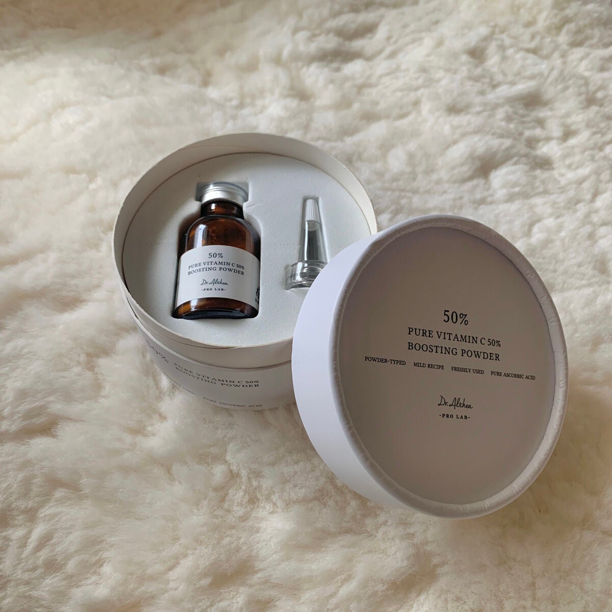 ピュアビタミンC 50% ブースティングパウダー/Dr.Althea/フェイスパウダーを使ったクチコミ(3枚目)
