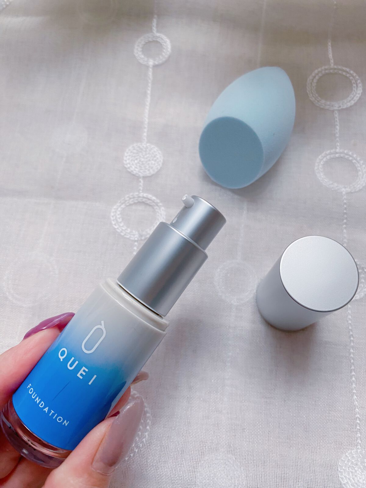 カラーチェンジファンデーション/QUEI/クリーム・エマルジョンファンデーションを使ったクチコミ（2枚目）