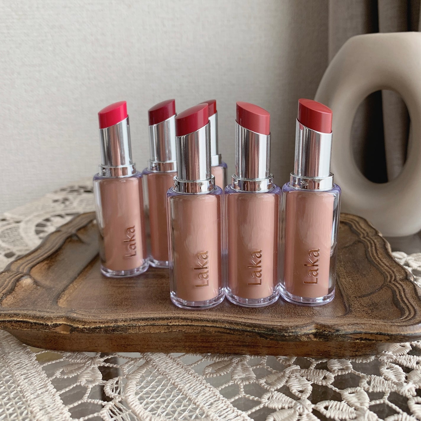 ボンディンググロウリップスティック/Laka/口紅を使ったクチコミ(10枚目)