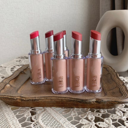 ボンディンググロウリップスティック/Laka/口紅を使ったクチコミ(10枚目)