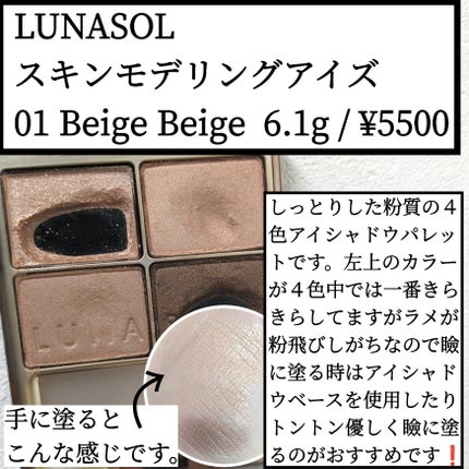 スキンモデリングアイズ/LUNASOL/アイシャドウパレットを使ったクチコミ(1枚目)