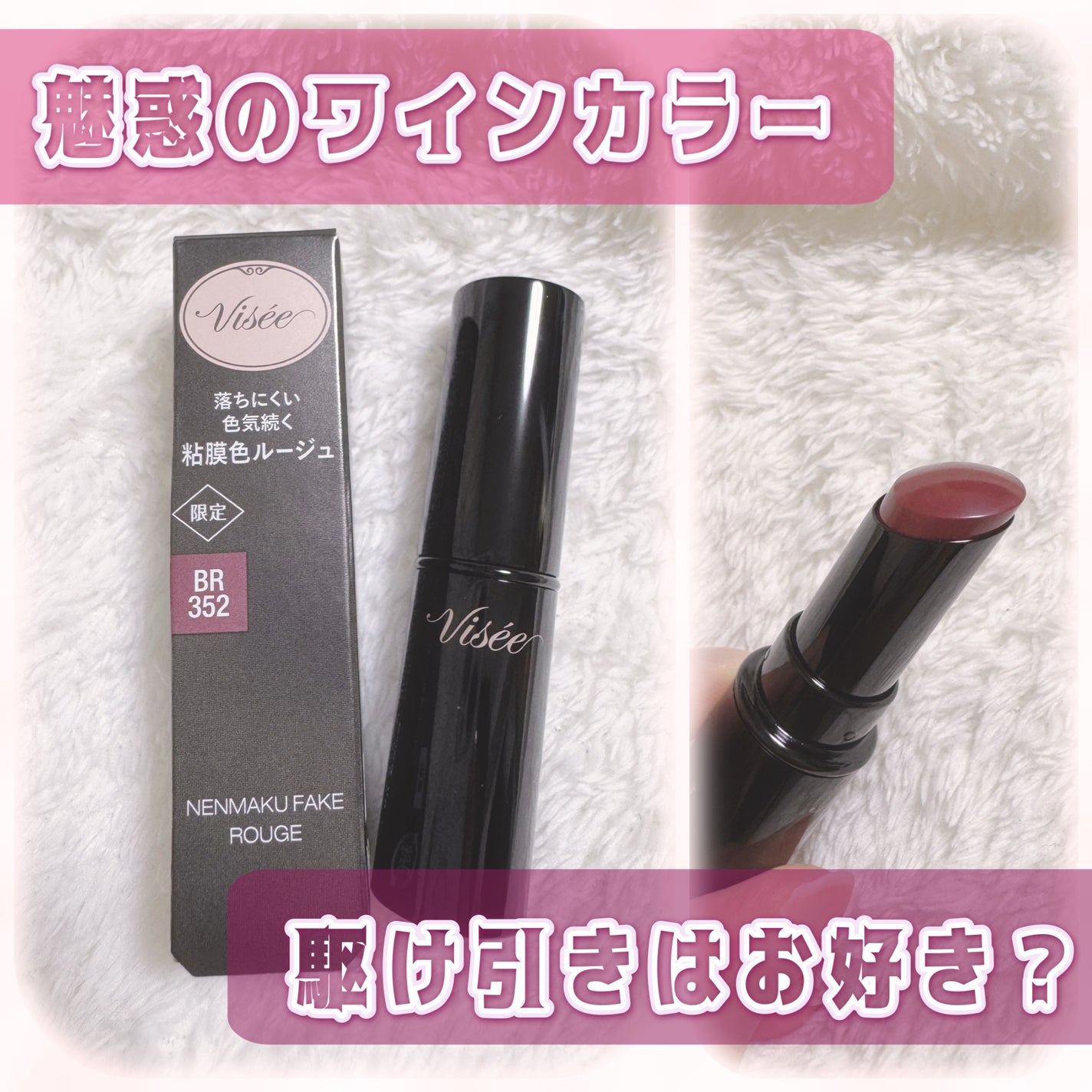 ネンマクフェイク ルージュ/Visée/口紅を使ったクチコミ(1枚目)