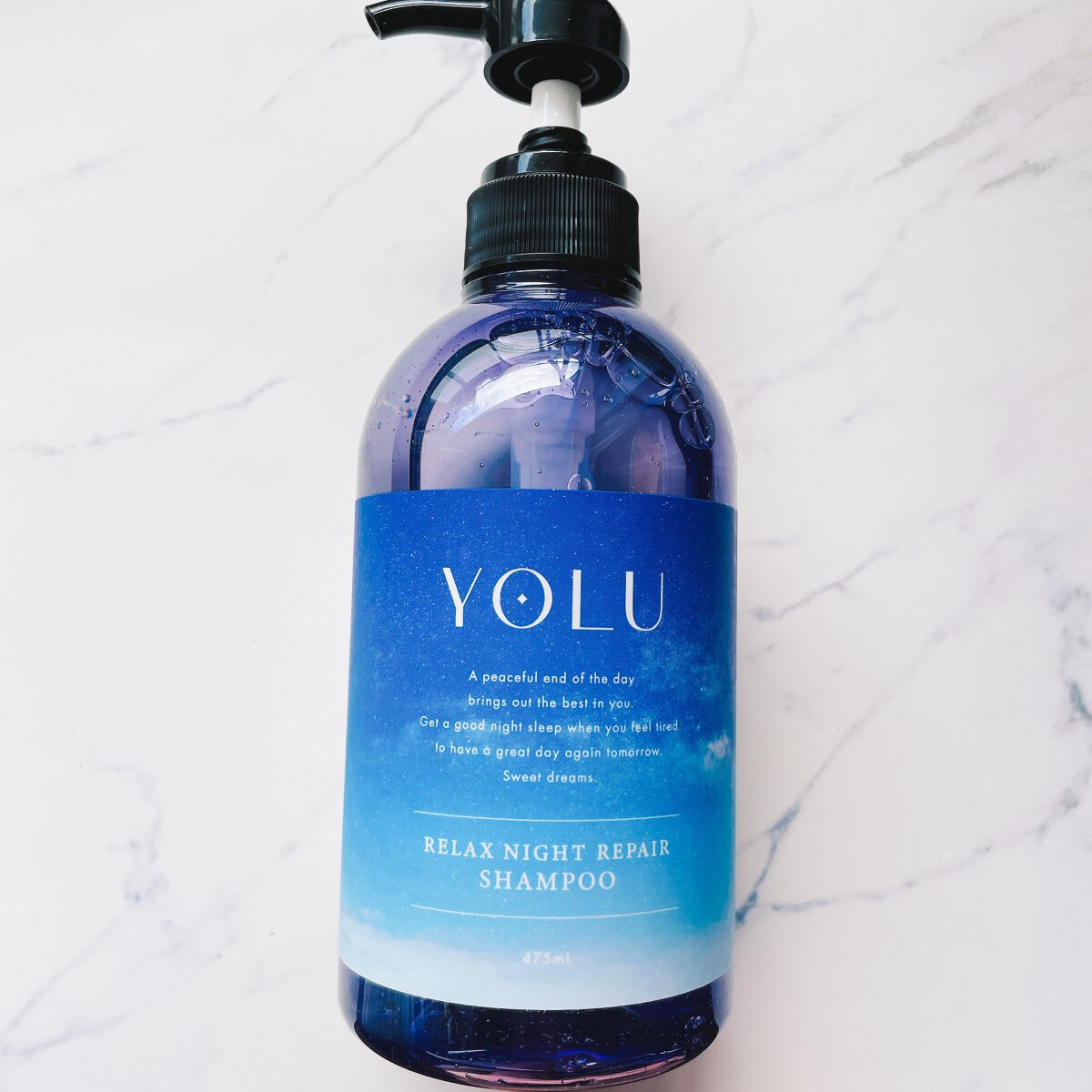 リラックスナイトリペア シャンプー/トリートメント/YOLU/市販シャンプーを使ったクチコミ(2枚目)