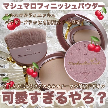 マシュマロフィニッシュパウダーブラシ/キャンメイク/メイクブラシを使ったクチコミ（1枚目）