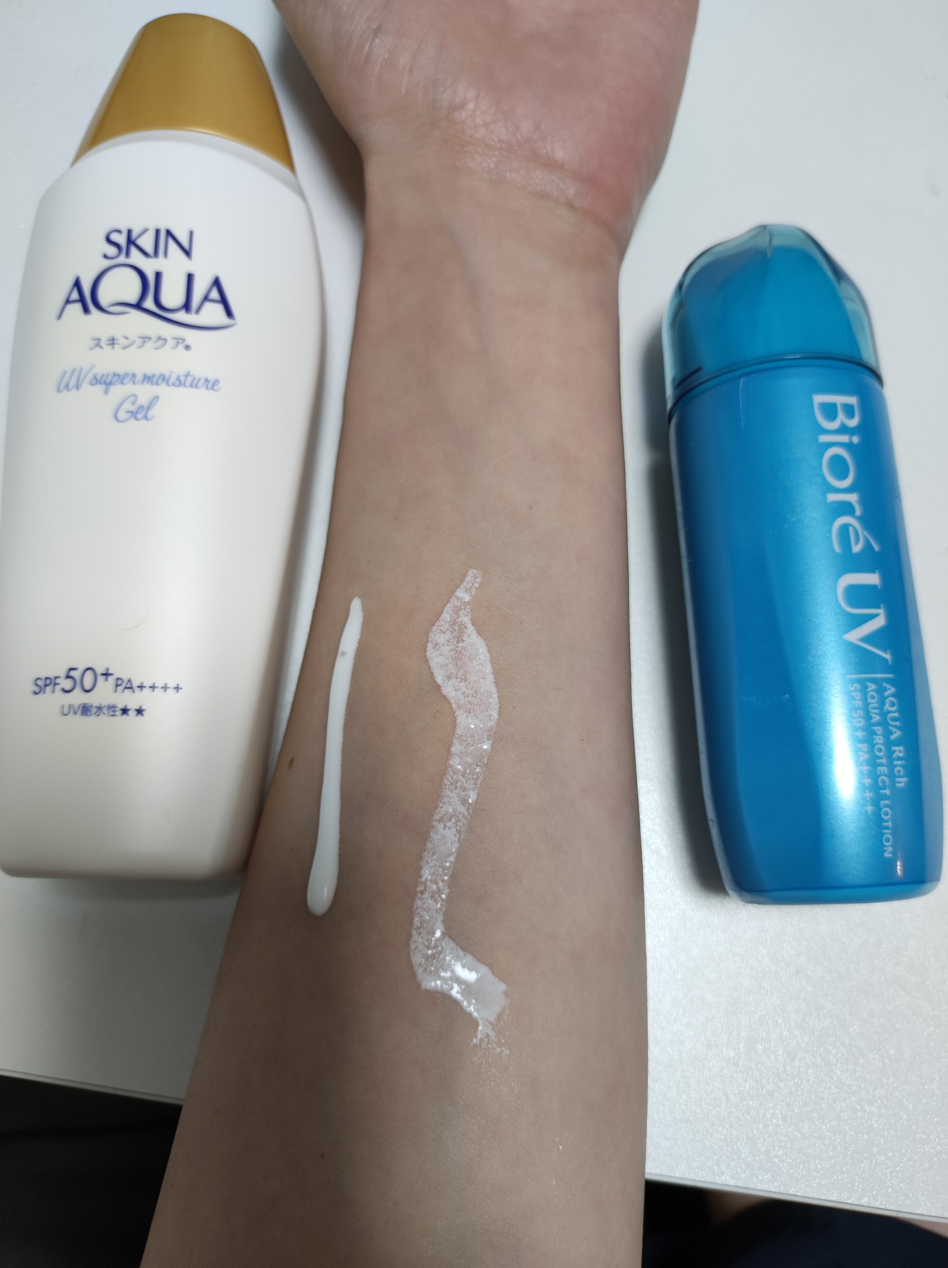 スキンアクア スーパーモイスチャージェル/スキンアクア/日焼け止めジェルを使ったクチコミ（2枚目）