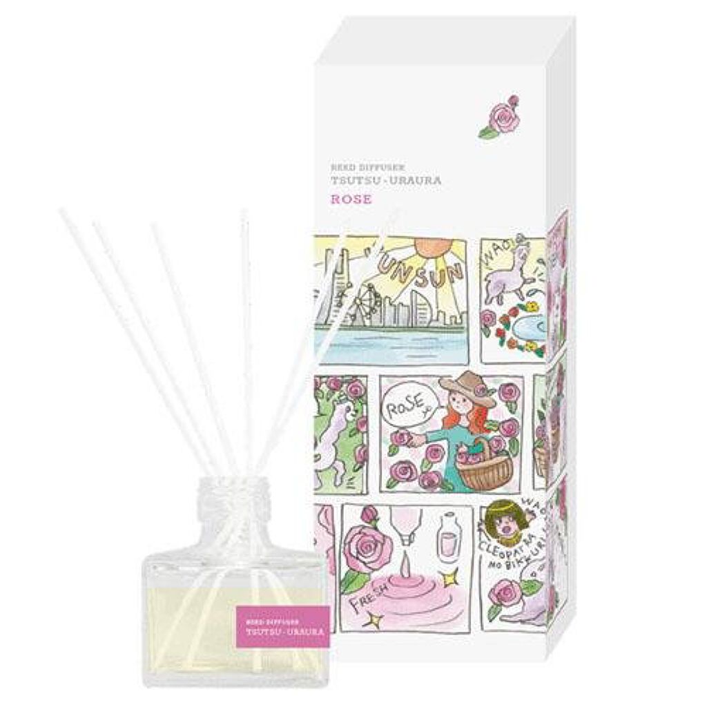 つつうらうら消臭リードディフューザー ばら