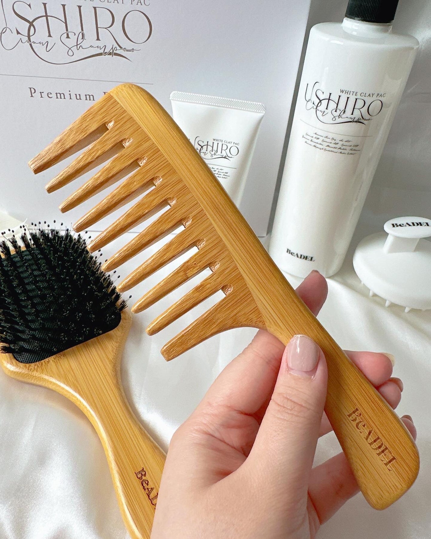 めるᙏ̤̫͚𓍯フォロバ on LIPS 「〖USHIRO〗頭皮と髪を泥パックするUSHIROクリームシャ..」(5枚目)