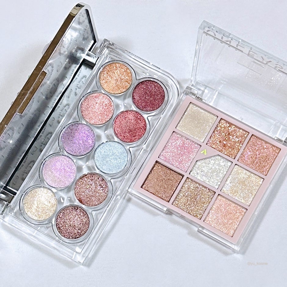 グリッターペディアアイパレット/unleashia/アイシャドウパレットを使ったクチコミ(5枚目)