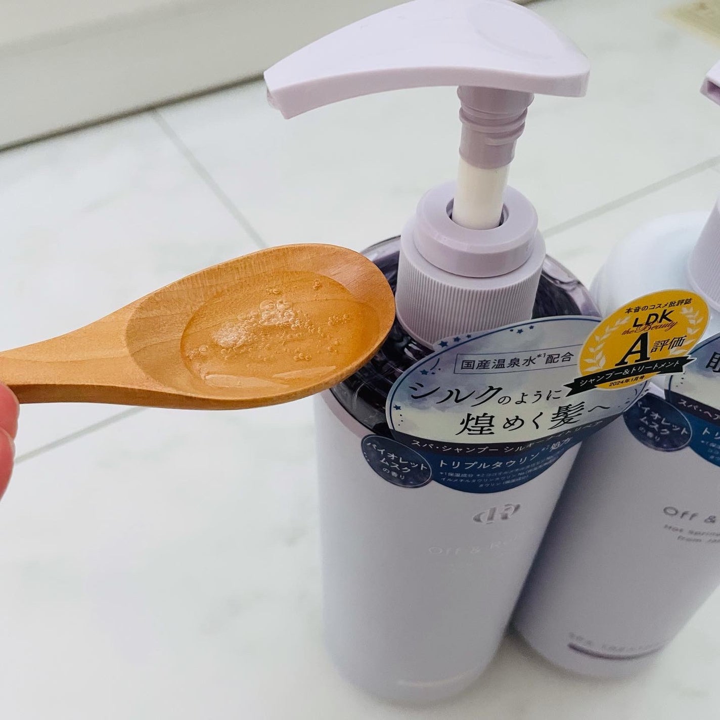 OR スパ・シャンプー/ヘアトリートメント シルキーナイトリペア/Off&Relax/市販シャンプーを使ったクチコミ(3枚目)