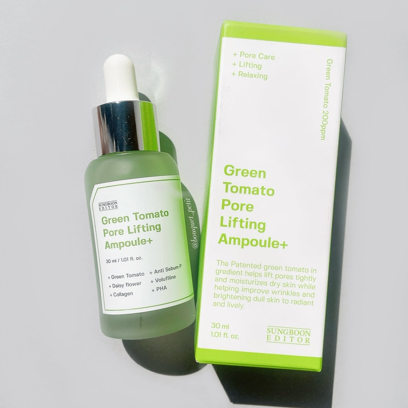 グリーントマトポアリフティングアンプル+/SUNGBOON EDITOR(成分エディター)/美容液を使ったクチコミ(2枚目)