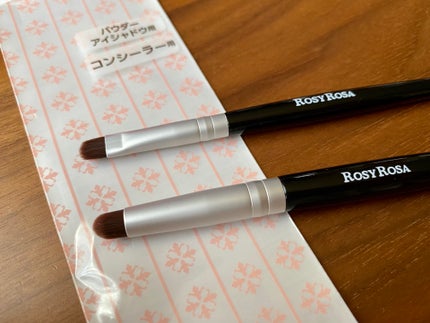 ポイントメイクアップブラシセット/ロージーローザ/メイクブラシを使ったクチコミ(3枚目)