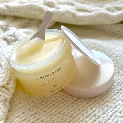 オレンジクレンジングシャーベット/AROMATICA/クレンジングバームを使ったクチコミ(2枚目)