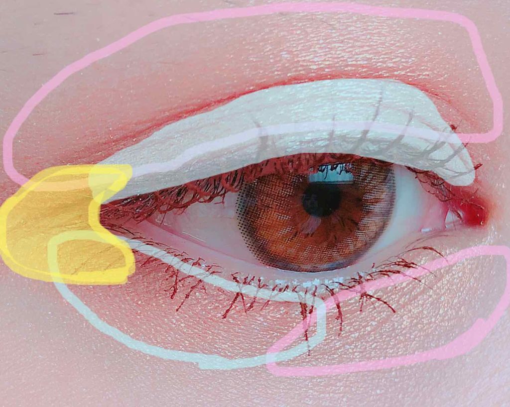 アクセントカラーアイズ CC/インテグレート/アイシャドウパレットを使ったクチコミ（3枚目）