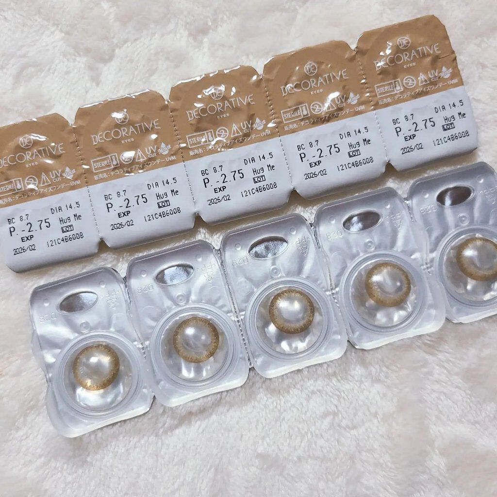 デコラティブアイズ UVモイスト/Decorative Eyes/カラーコンタクトレンズを使ったクチコミ（3枚目）