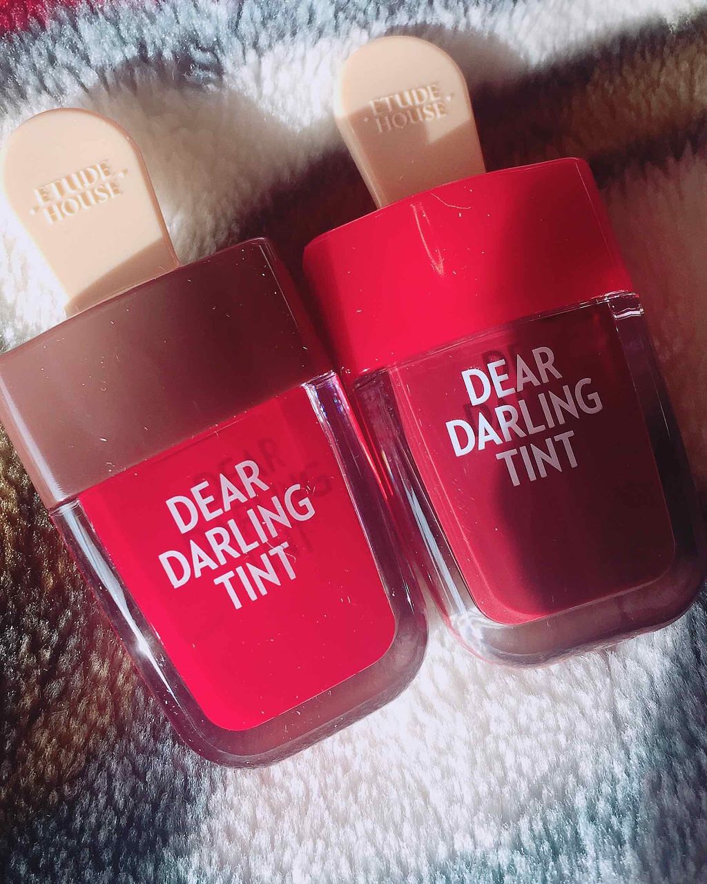 ディアダーリン ウォータージェルティント (アイスティント)/ETUDE/口紅を使ったクチコミ(2枚目)