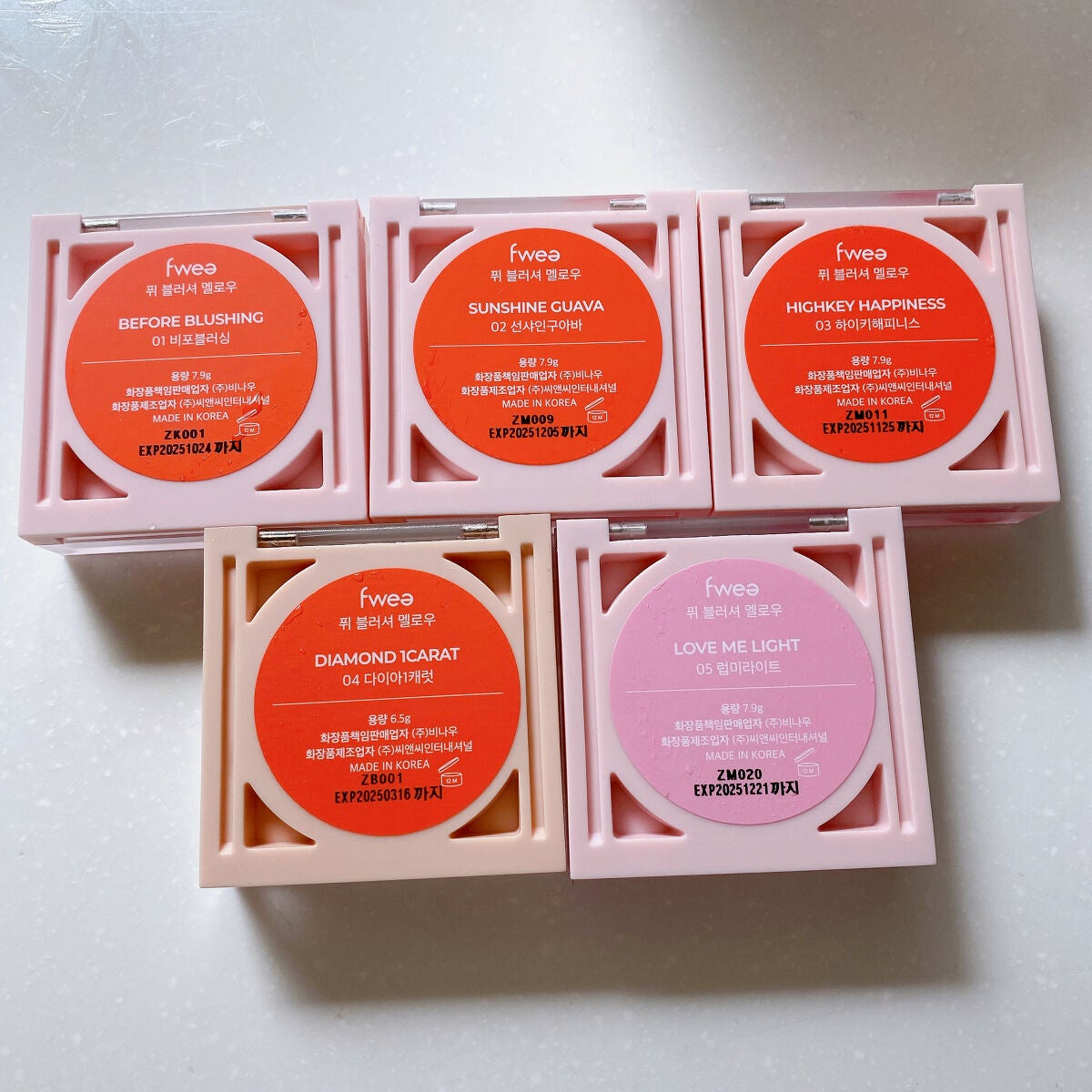 フィーチークメロウ/fwee/ジェル・クリームチークを使ったクチコミ(3枚目)