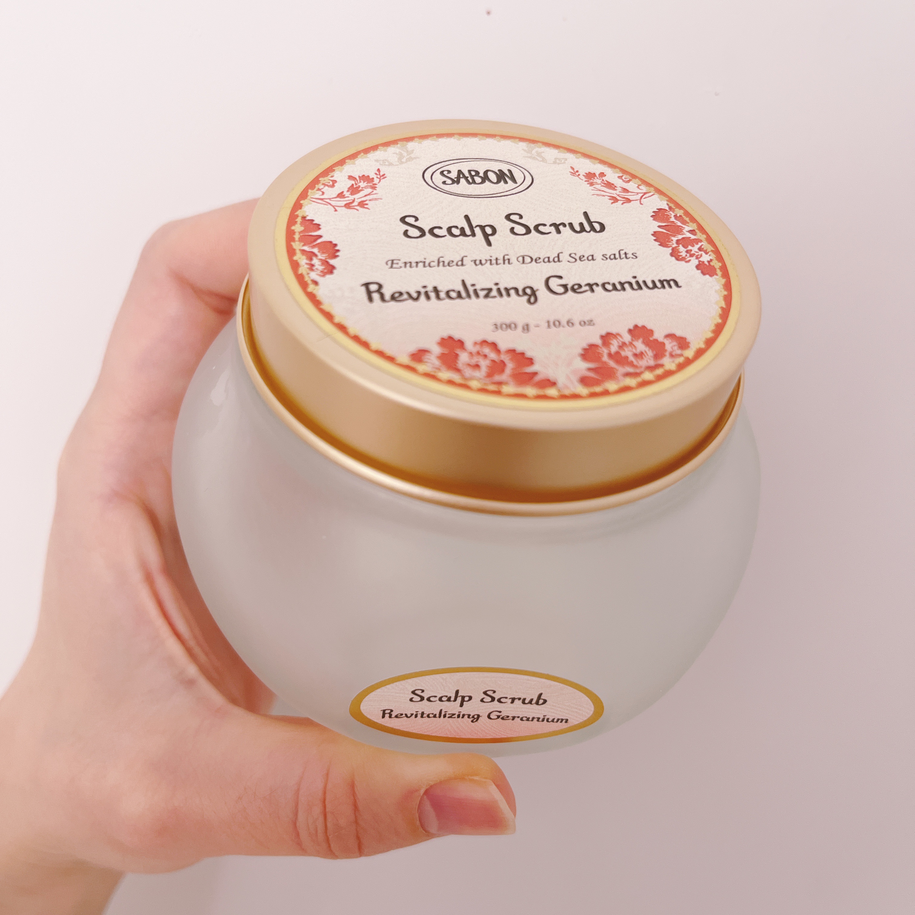 ヘッドスクラブ リプレニッシング(ゼラニウム)/SABON/ヘッドスクラブを使ったクチコミ（2枚目）