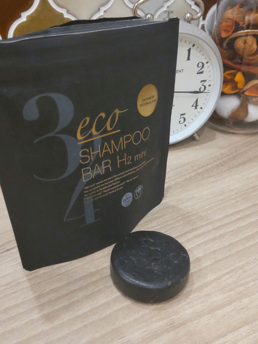 324黒水素石鹸 SHAMPOO BAR H2/324/洗顔石鹸を使ったクチコミ（1枚目）