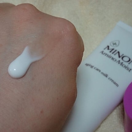 アミノモイスト エイジングケア ミルククリーム/ミノン/フェイスクリームを使ったクチコミ(2枚目)