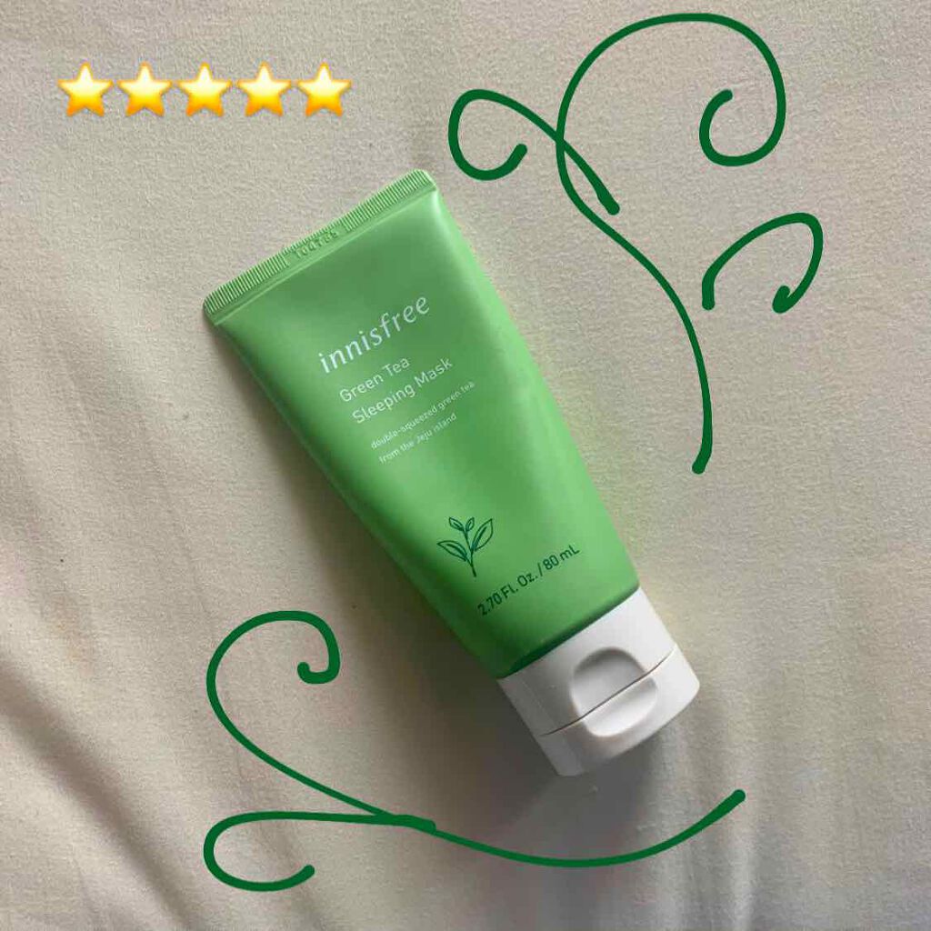 グリーンティー スリーピングマスク/innisfree/洗い流すパック・マスクを使ったクチコミ（1枚目）