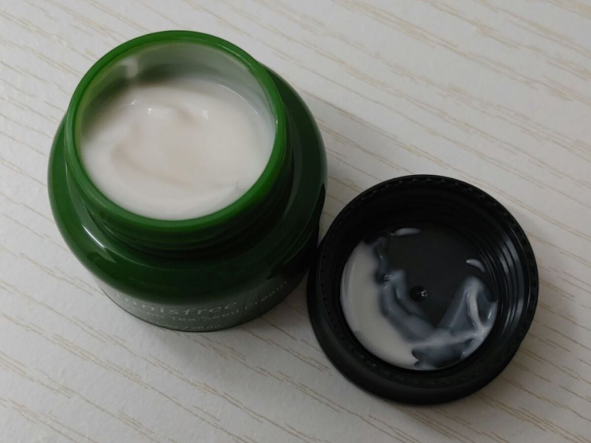 グリーンティーシード モイスト クリーム/innisfree/フェイスクリームを使ったクチコミ(2枚目)