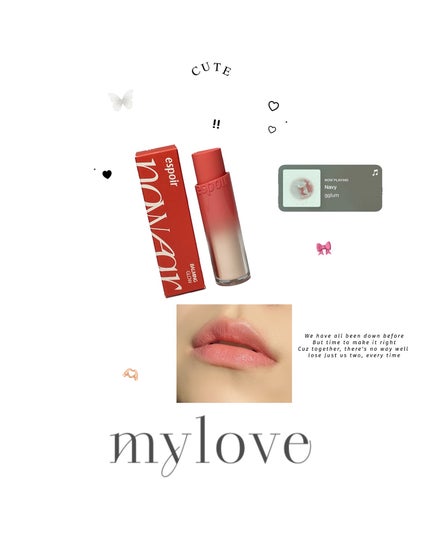 ノーウェアリップスティック バーミンググロー/espoir/口紅を使ったクチコミ(2枚目)