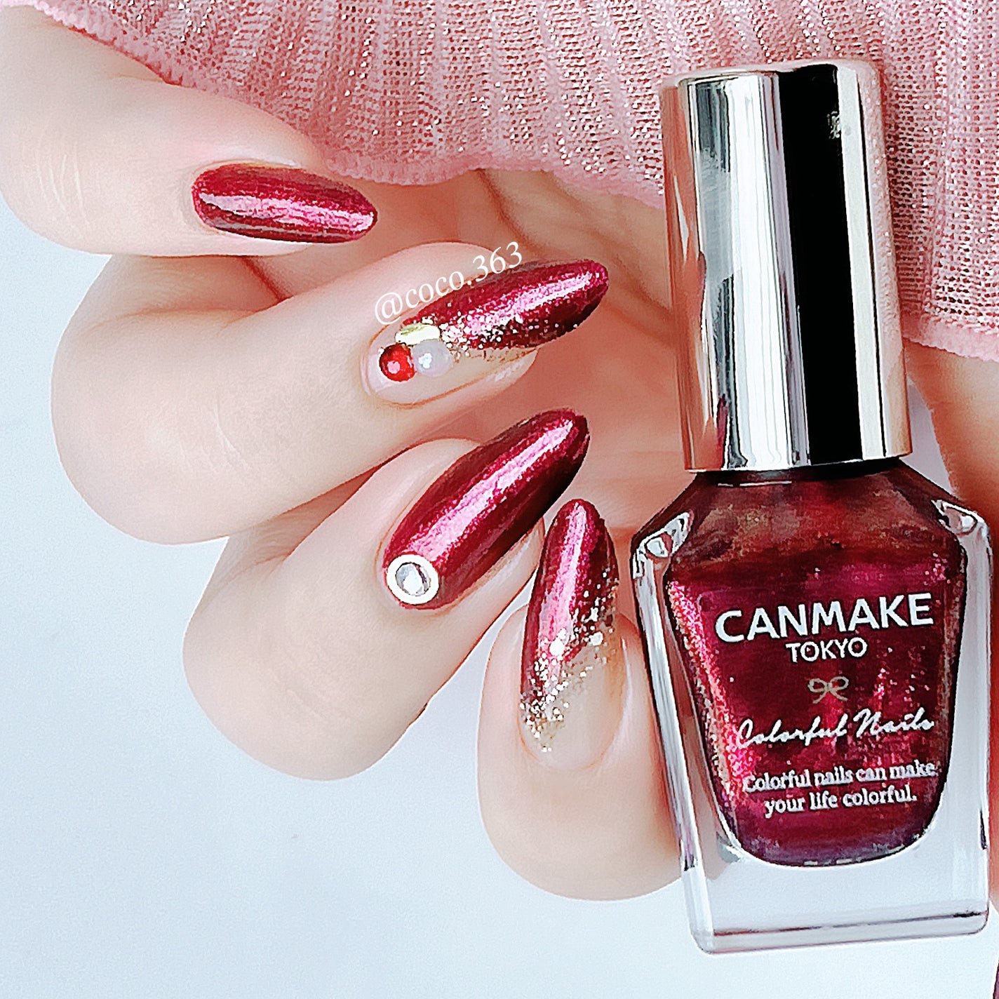 カラフルネイルズ/キャンメイク/マニキュアを使ったクチコミ(5枚目)
